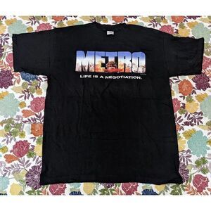 Metro Movie Promo XL Vintage Tee T Shirt Pyramid Eddie‎ Murphy Pyramid Film 1997